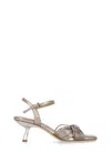 Ash Metal Light Brown Sandals