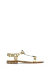 Ash Golden Leather Patsy Bis Sandals