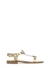 Ash Golden Leather Patsy Bis Sandals