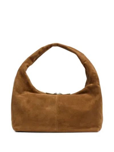 Ash Hope Suede Tote Bag In Brown