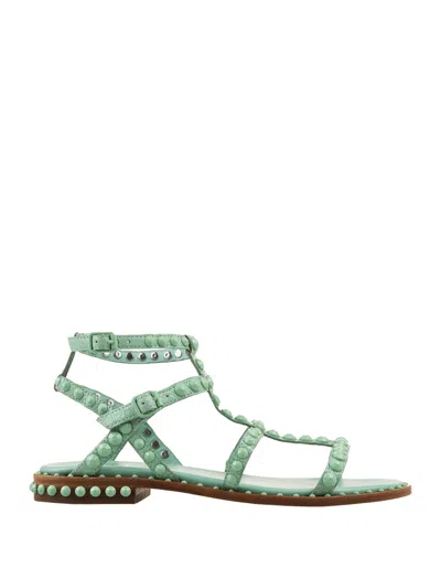 Ash Hype Mint Prescious Bis Sandals In Green