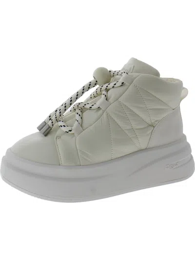 Ash Igloo Womens Leather Chunky Casual And Fion Sneakers In Gray