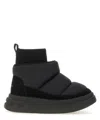 Ash Thick Sole Short Boot In Black