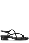 Ash Isla Embellished Strapped Sandals In Nero