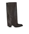 Ash Jackson Brown Heeled Boot In Black