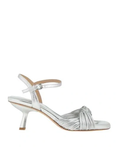 Ash Janis 03 Woman Sandals Silver Size 7 Polyurethane In Multi