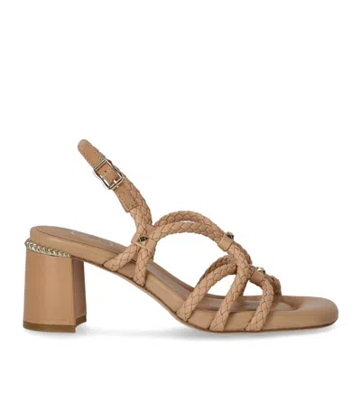 Ash Jasmine Skin Heeled Sandal In Neutral