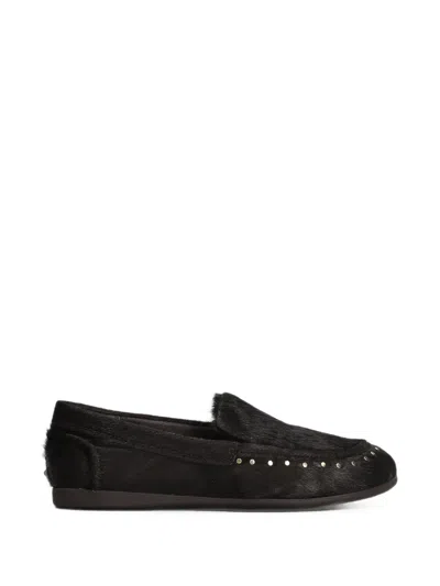 Ash Jasper Stud-embellishment Loafers In Black