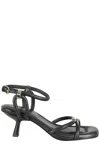 Ash Jess 75mm Sandals In Black