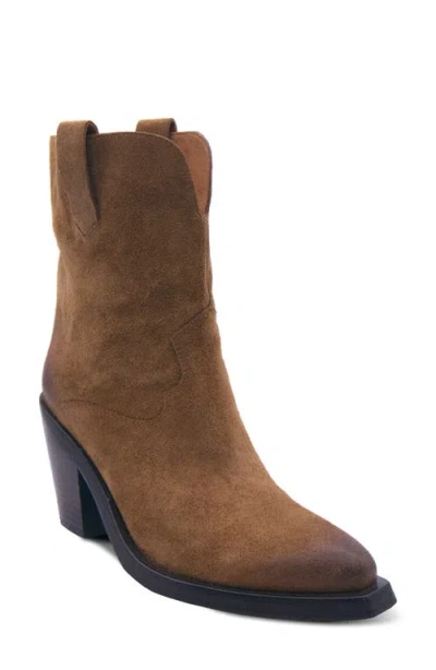 Ash Jester Western Bootie In Brown