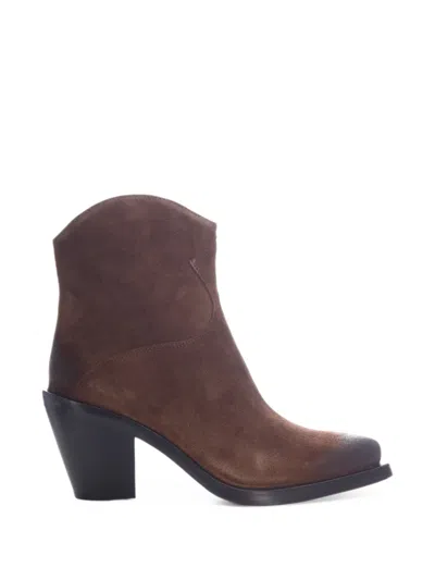 Ash Judy Suede Ankle Boots In Multi