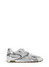 Ash Kabuki Sneakers In Silver Suede And Fabric In Metallic