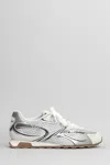 Ash Kabuki Sneakers In Silver Suede And Fabric In Metallic