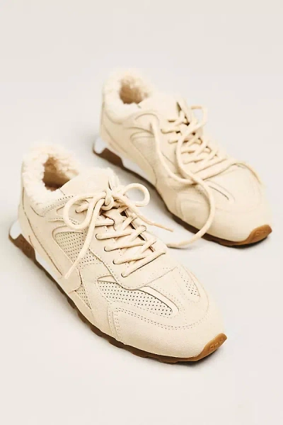 Ash Kasar Faux-shearling Sneakers In Neutral