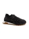 Ash Kasar Fur Suede Sneakers In Black