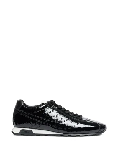 Ash Kill Bill Patent-leather Low-top Sneakers In Black