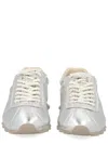 Ash Silver Kill Bill Leather Sneakers In Silver