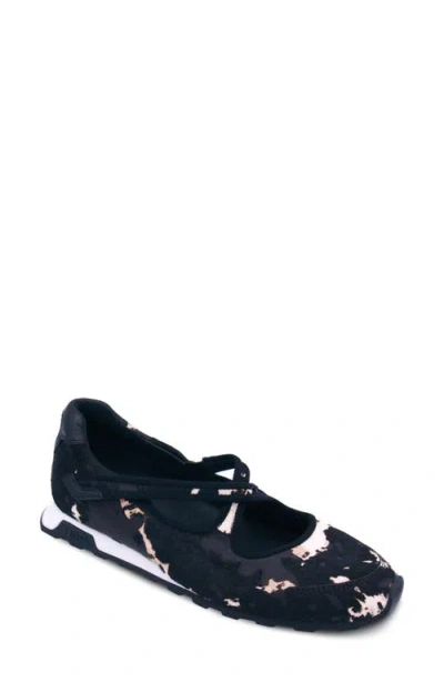Ash Kore Mary Jane Genuine Calf Hair Flat In Animal Print