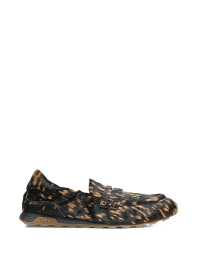 Ash Kriss Leopard-print Pony-hair Loafers In Multi