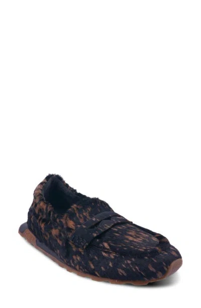 Ash Kriss Loafer Slip-on Sneaker In Bronze Calf Hair