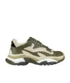 Ash Addict Sneaker In Green Nubuck In Green