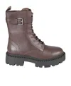 Ash Comboa Mustang Leather Ankle Boots In Multi