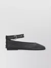 Ash Studded Ankle-strap Ballet Flats