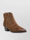 Ash Pointed-toe Suede Ankle Boots