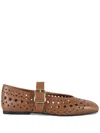 Ash Brook Cinnamon Ballet Flat Shoe In Brown