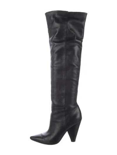 Pre-owned Ash Leather Boots In Black