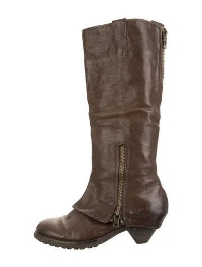 Pre-owned Ash Leather Boots In Brown