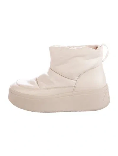 Pre-owned Ash Leather Boots In Neutral