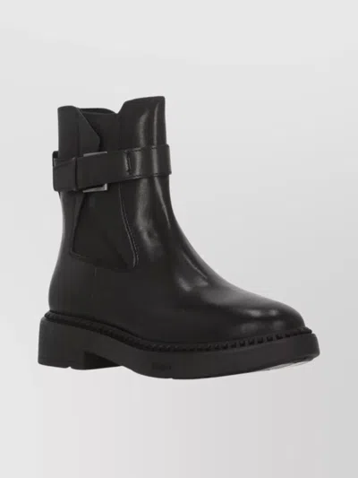 ASH LEATHER CHELSEA ANKLE BOOTS WITH BLOCK HEEL