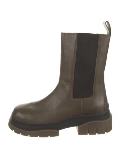 Pre-owned Ash Leather Chelsea Boots In Green