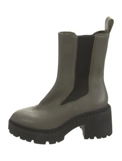 Pre-owned Ash Leather Chelsea Boots In Green