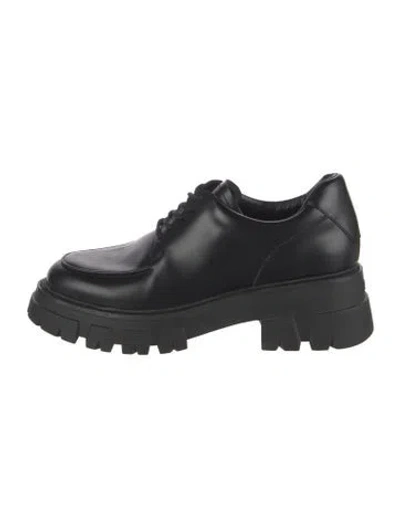 Pre-owned Ash Leather Chunky Sneakers In Black