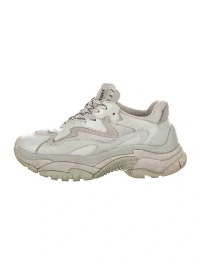 Pre-owned Ash Leather Chunky Sneakers In White