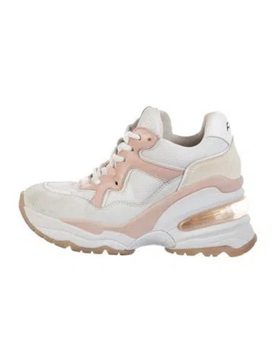 Pre-owned Ash Leather Chunky Sneakers In White