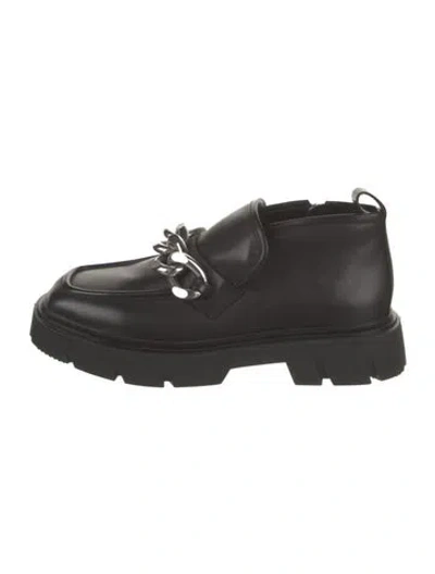 Pre-owned Ash Leather Combat Boots In Black