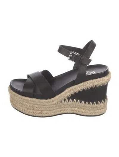 Pre-owned Ash Leather Espadrilles In Black/neutrals