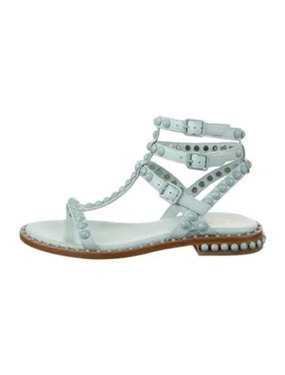 Pre-owned Ash Leather Gladiator Sandals In Blue