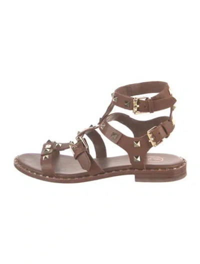 Pre-owned Ash Leather Gladiator Sandals In Brown