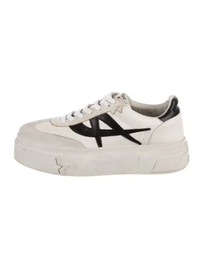 Pre-owned Ash Leather Graphic Print Sneakers In Neutral