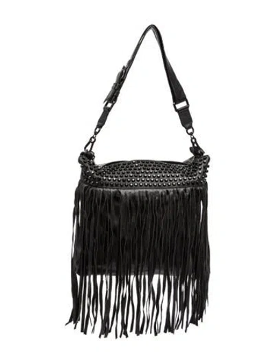 Pre-owned Ash Leather Hobo In Black