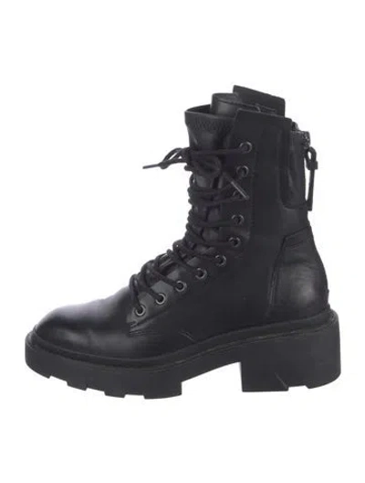 Pre-owned Ash Leather Lace-up Boots In Black
