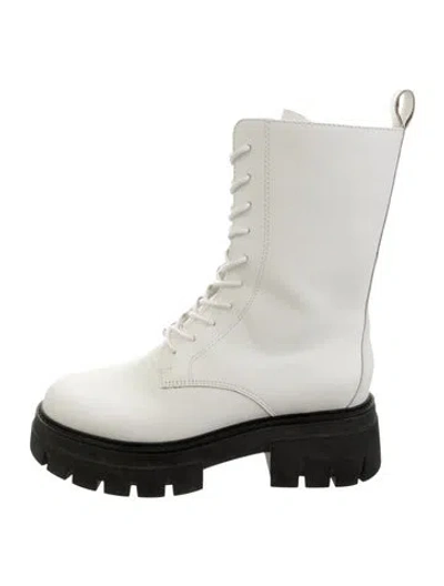 Pre-owned Ash Leather Lace-up Boots In White