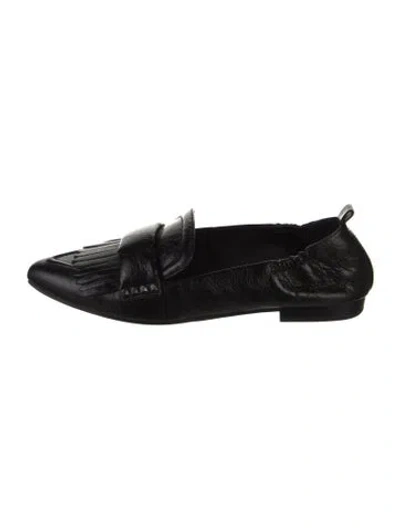 Pre-owned Ash Leather Loafers In Black