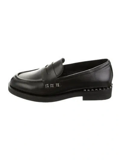 Pre-owned Ash Leather Loafers In Black