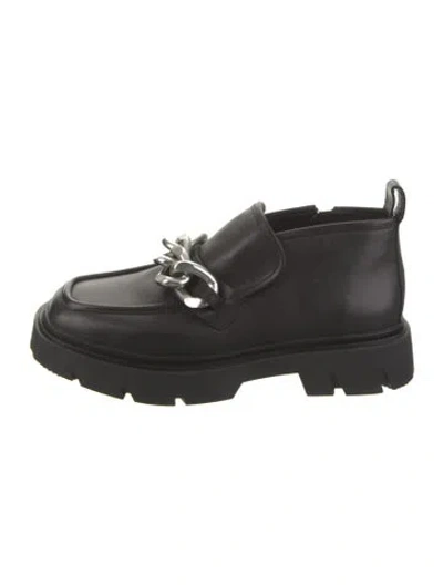 Pre-owned Ash Leather Oxfords In Black