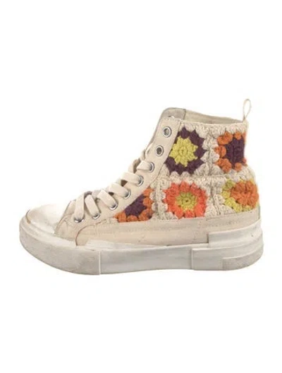 Pre-owned Ash Leather Printed Sneakers In Neutral